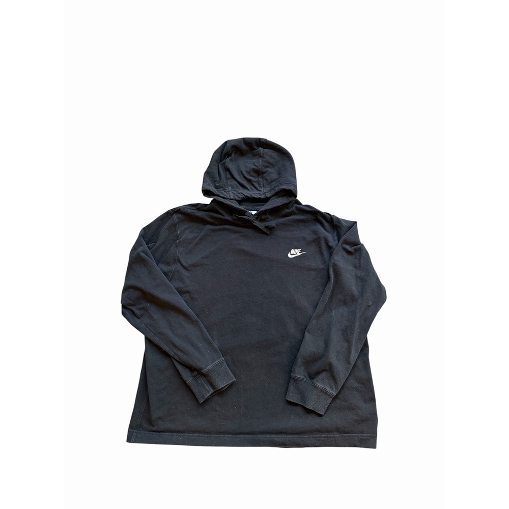 Black Lightweight Nike Hoodie, Men's Size XL 100% Cotton Made In Jordan